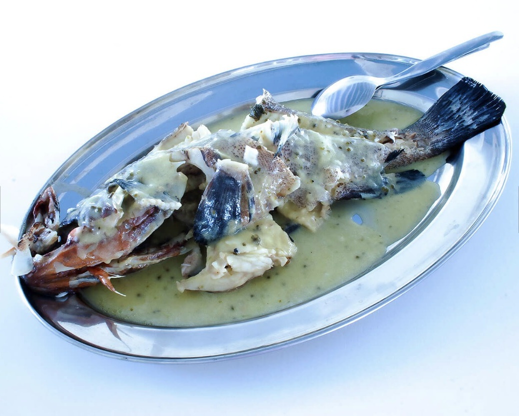 Fish in Egg-Lemon Sauce